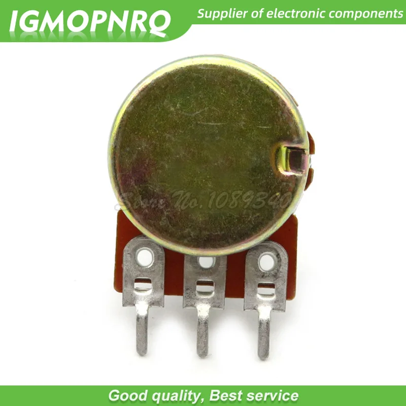 5pcs WH148 3pin 15MM B1K B2K B5K B10K B20K B50K B100K B250K B500K B1M 전위차계 15mm 너트 및 와셔 포함 1K 2K 5K 10K
