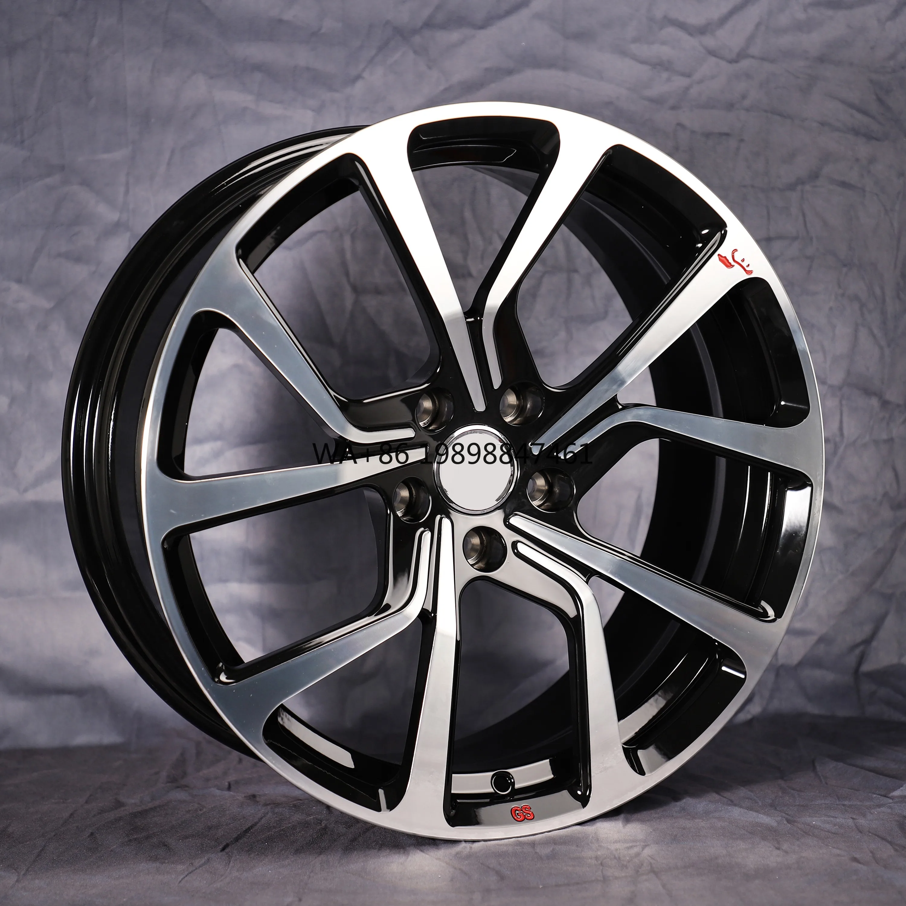 

New HTOR Black Machined Forged Alloy 19 Inch Wheel Rims Multi Spoke Polished Brushed Finish CNC Machined