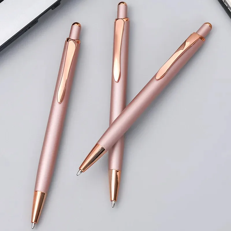 2026 Personalized Luxury Ballpoint Pen Metal School Teacher Gift Supplies Stationery Office Writing Useful Lettering Cute