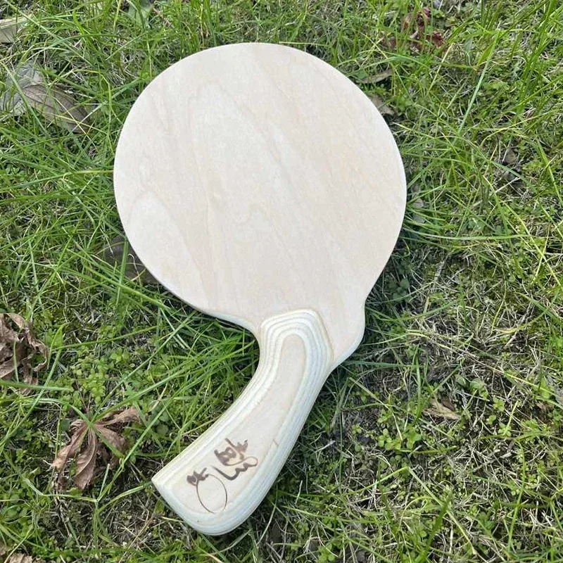 Peng Daoxiu Table Tennis Racket Blade with 729 Rubber 5-Ply Pure Wood Professional Assembled DIY Pingpong Racket Bottom Plate