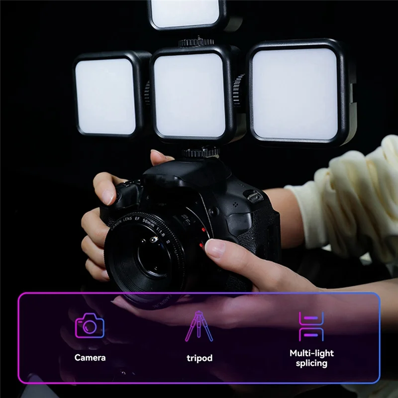 

Handheld RGB Flash Photography Lighting Light Portable Clip-On Ring Flash For Iphone, Samsung, Ipad Mobile Phones-AU47