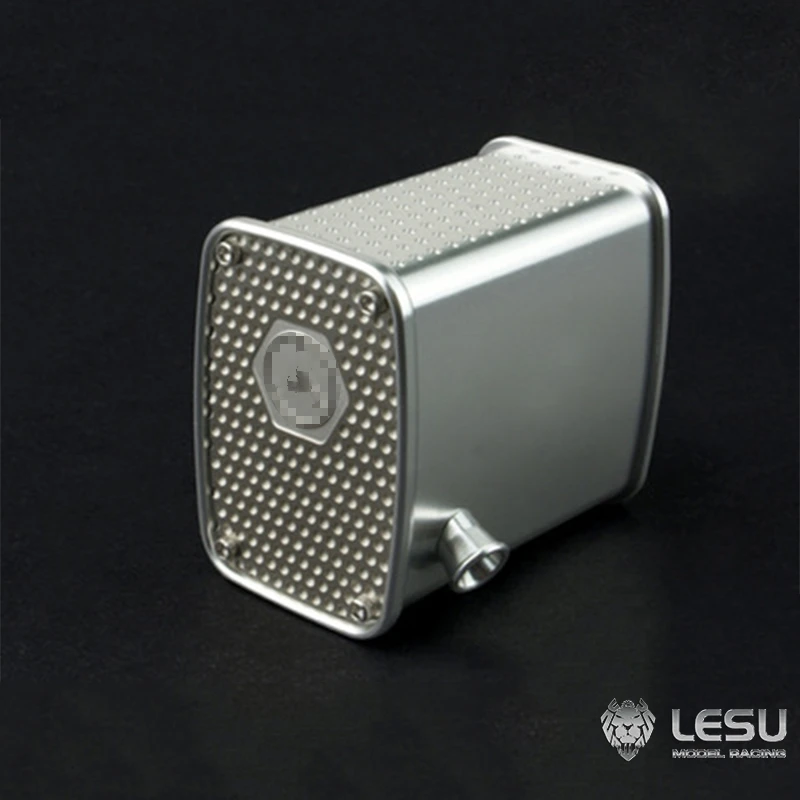 배기 탱크 G-6050 알루미늄 합금 업그레이드 1/14 Tamiya RC Benz Romote 제어 트레일러 트랙터 덤프 트럭 장난감 부품