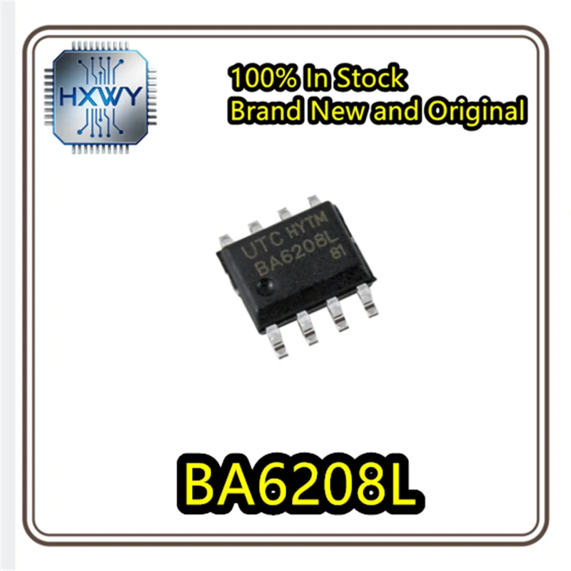 (50/200 pieces) BA6208L-S08-R BA6208L Bidirectional DC Motor Driver IC SOP-8 Brand New Original Stock Electronic Chip