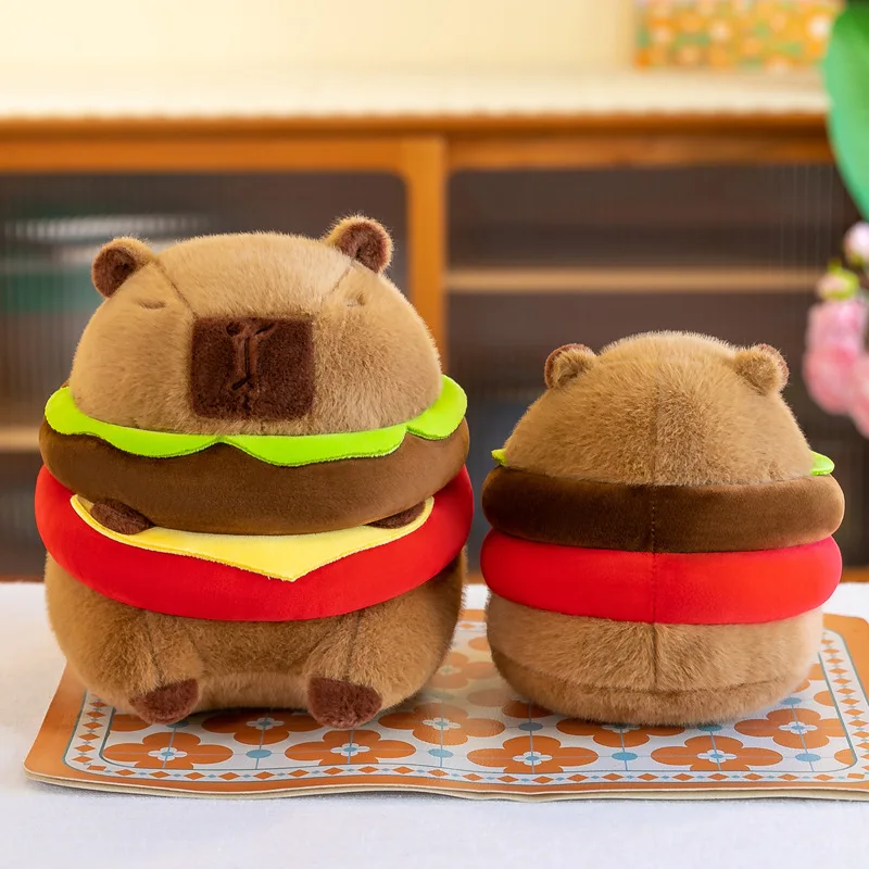 New Hamburg Kapibala Capybara Plush Doll Cute Capybara Soft Pillow Stuffed Toys