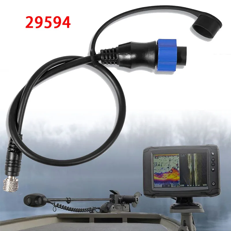 MKR-US2-10 Universal Sonar 2 Adaptor Cable for Lowrance Fish Finder US2 Sonar Transducer for Minn Kota Trolling Motor #29594