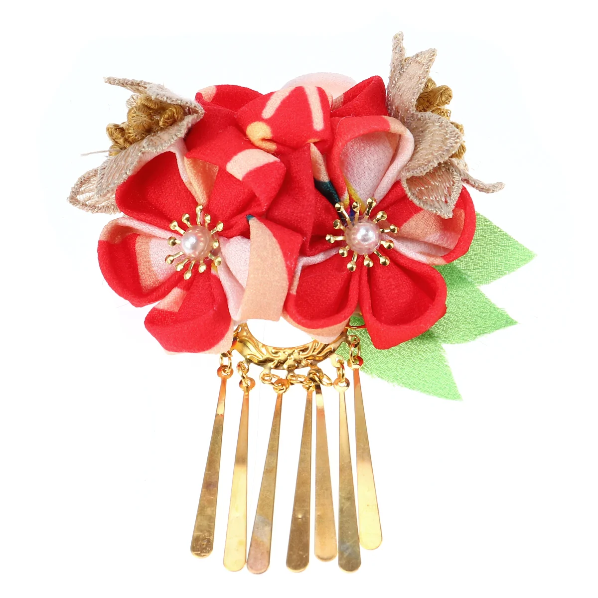 Hair Barrettes Japanese Style Clip Wedding Accessory Kimono Hairclip Bride Flower Clips