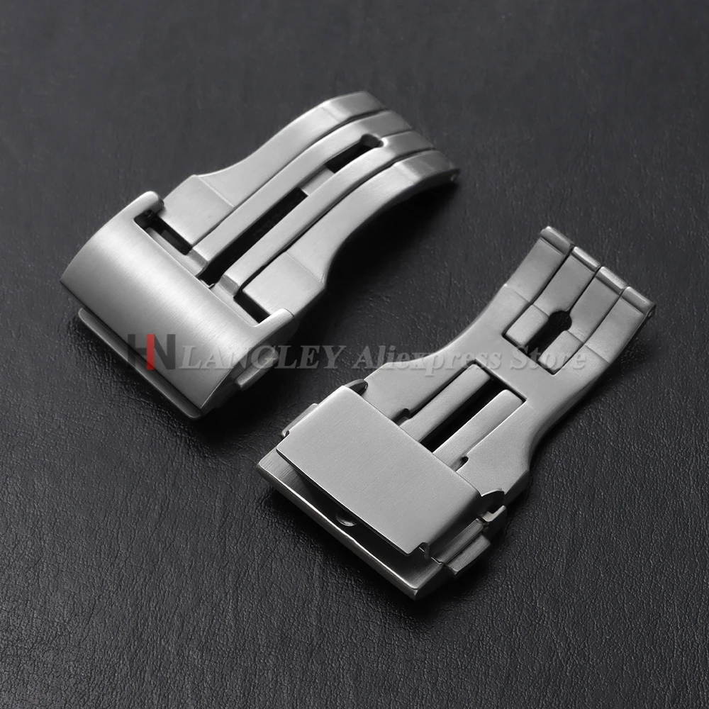 20mm 22mm For Hublot Big Bang Classic Fusion Series Watch Double Press Folding Butterfly Buckle Stainless Steel Clasp Men Button
