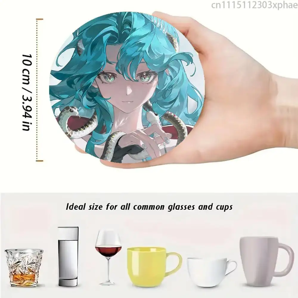Reverse 1999 H-Hissabeth Anti-slip Tea Coffee Cup Pad Heat-Resistant Round Bowl Teapot Mat Home Gift