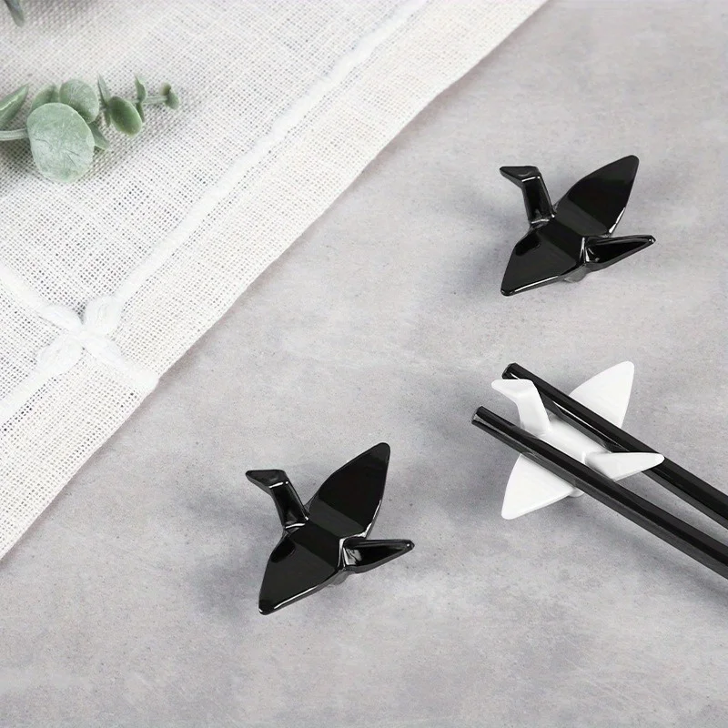 Swan-Shaped Melamine Chopsticks Holder - Reusable Kitchen De