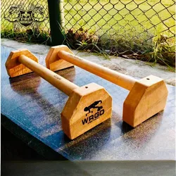 WRGD Russian Push-ups Stand Handstand Outdoor Home Sports Fitness Equipment Solid Wood Parallel Bars Fitness Equipments