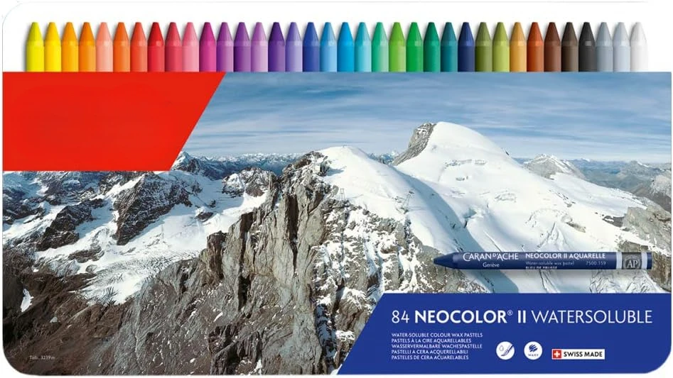 Classic Neocolor II Water-Soluble Pastels, 84 Colors (Packaging may vary)