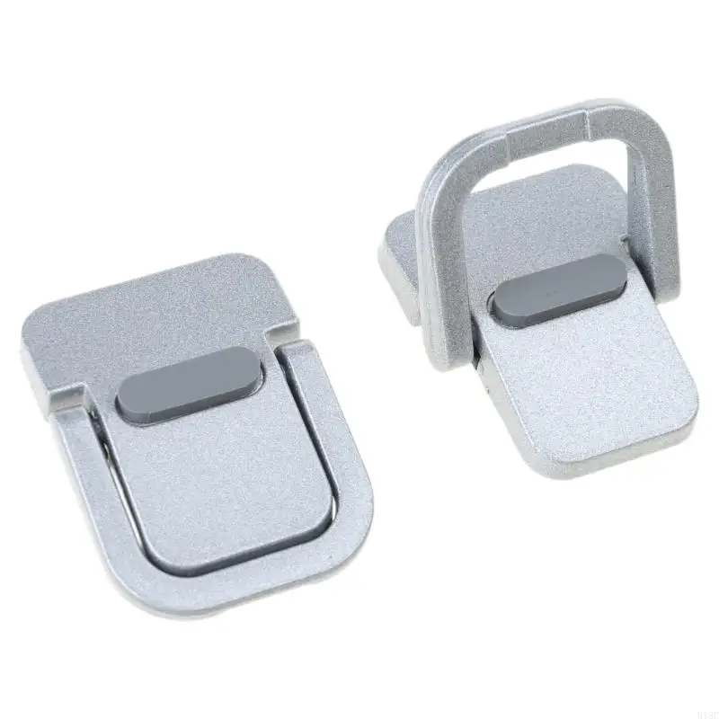 918C 2 Chiếc Máy tính xách tay có thể gập lại Giá đỡ tại nhà Máy tính xách tay chống trượt vô hình Giá đỡ bằng nhôm