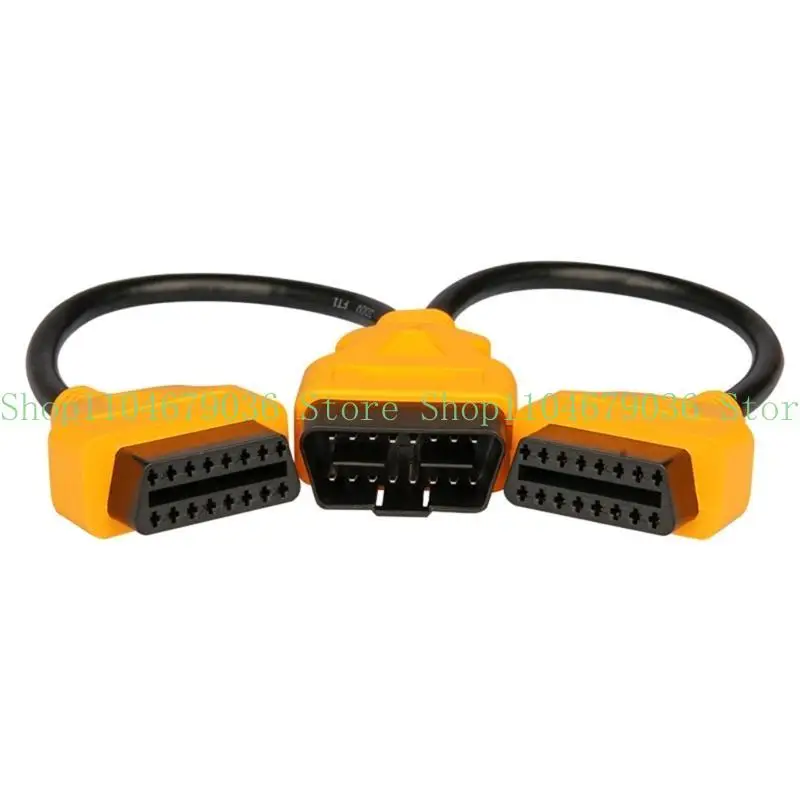 652F OBD2 Splitter Y Cable Male Splitter to 2 Female Extension Cable 30cm/12inch Car  OBDII Splitter Extension Cable