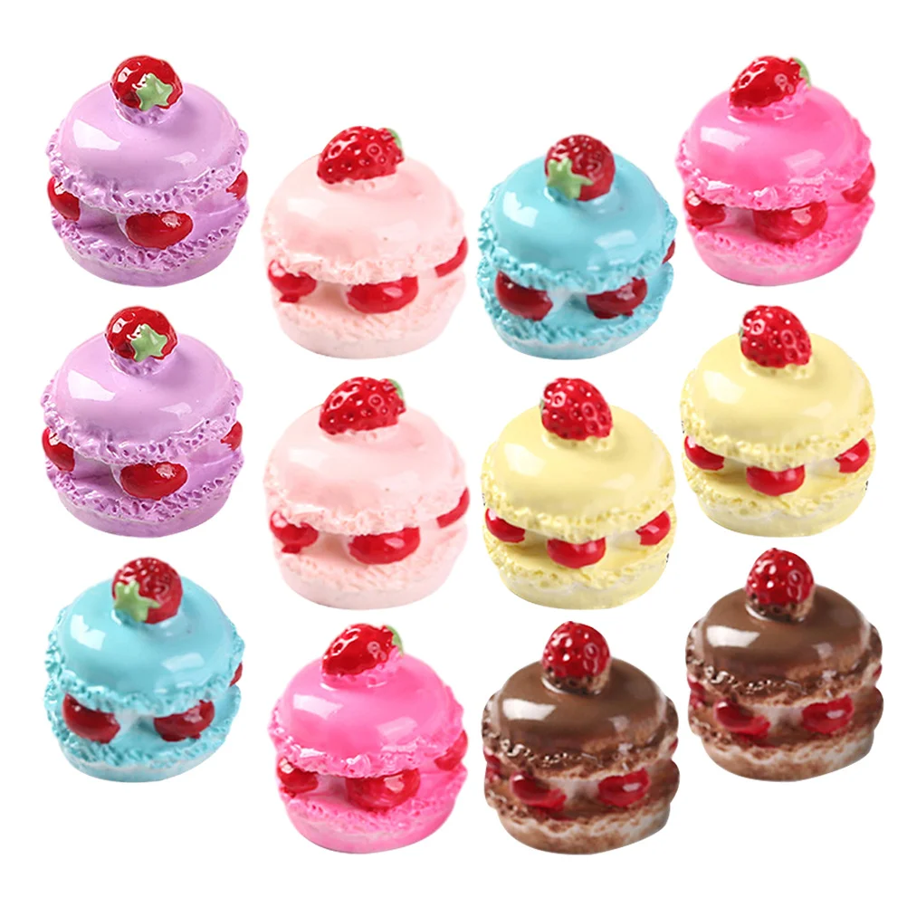 18 قطعة كعكة تحلية صغيرة واقعية الدعائم ل ديكورات منزلية صغيرة وهمية التظاهر اللعب مشهد الطعام اكسسوارات الاصطناعي الغذاء الدعامة