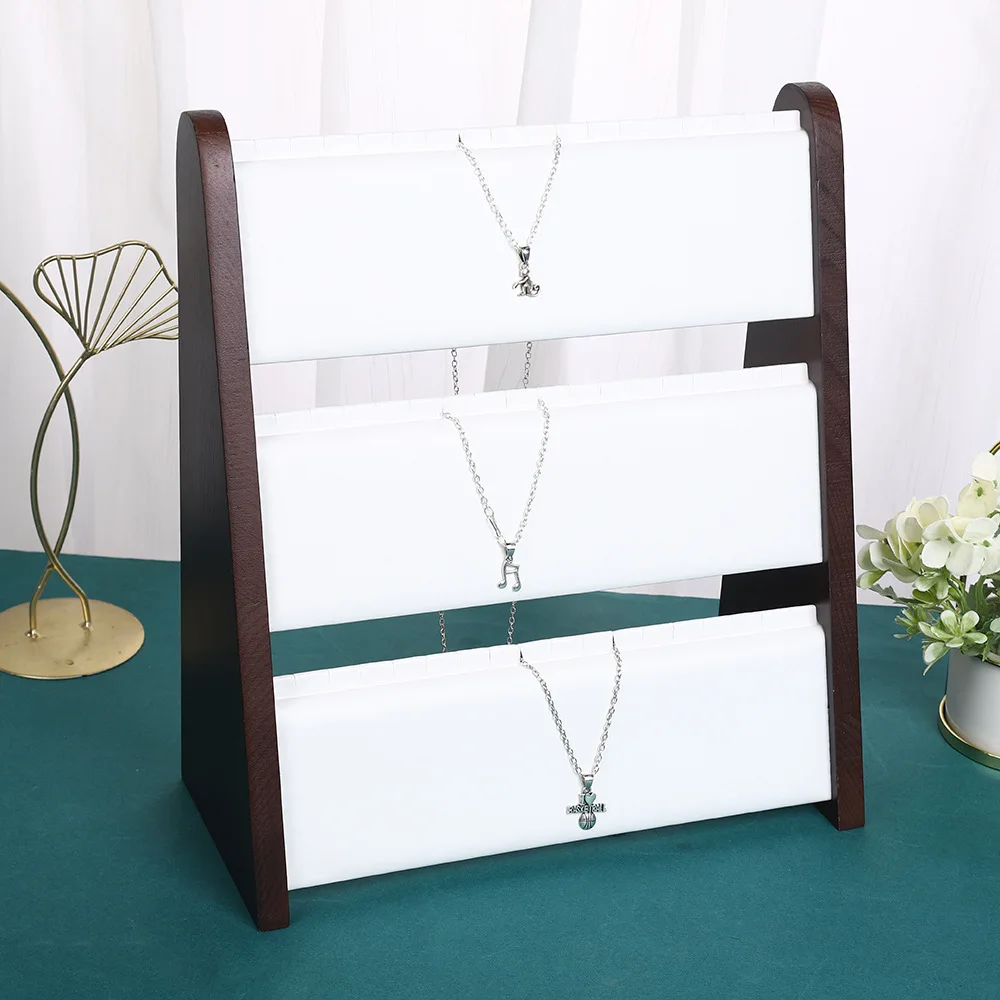 

Черный орех, 2/3-слойное ожерелье, витрина для ювелирных изделий, браслет, подставка для ювелирных изделий, стойка для съемки