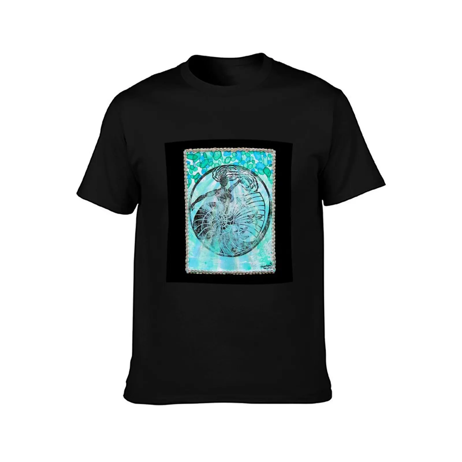 Yemanja, Orixa of the ocean T-Shirt, Summer Casual Cotton Tee, Oversized Streetwear Tops, Vintage Graphic Print, 100% Cotton