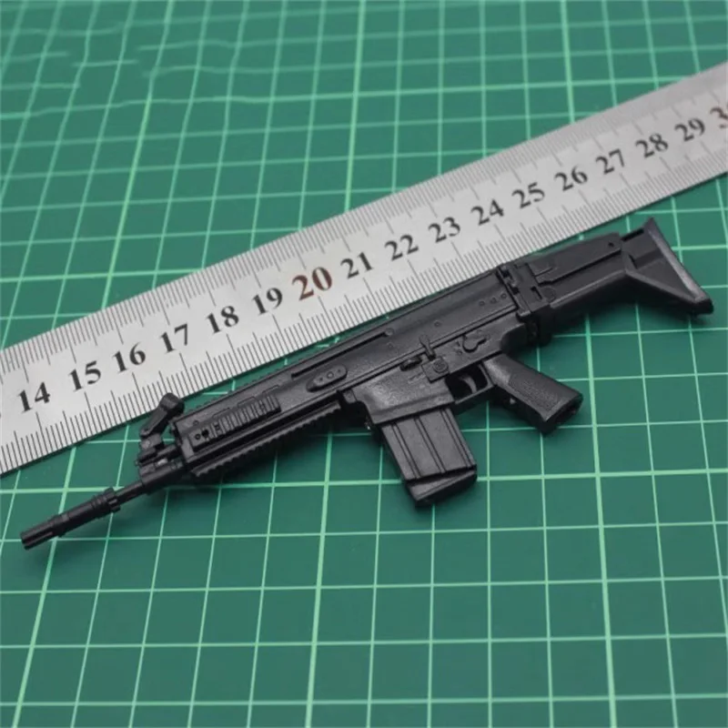 1/6 Scale Soldier Scene Accessories 13CM Assault Rifle Weapon Plastics Static Model Toy Fit 12'' Action Figure In Stock