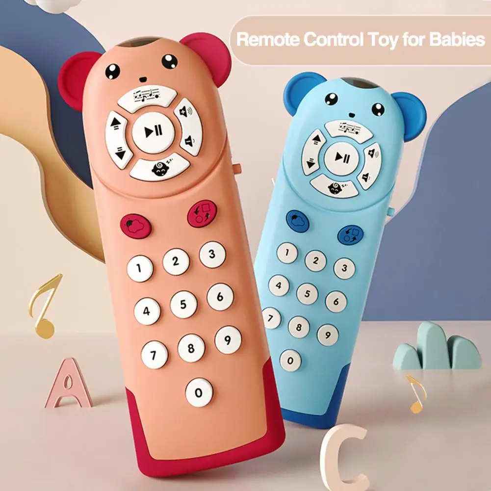 Brinquedo do telefone da música do controle remoto para bebês, forma segura, eco-friendly, presente simulado para meninos e meninas, fácil de aderência