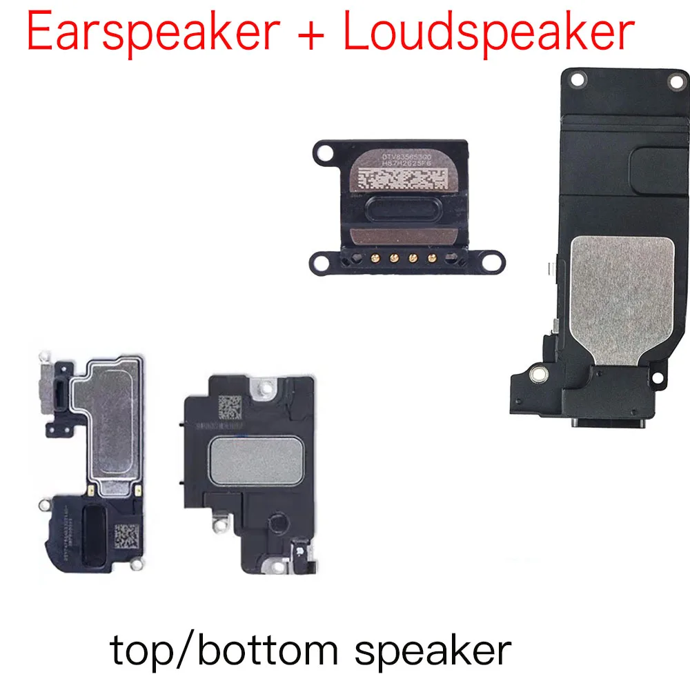 Top / Bottom Earpiece Ear Piece And Sound Loud Speaker For iPhone 6 6P 6S 7 8 Plus X XR XS 11 Pro Max Top Bottom Speaker