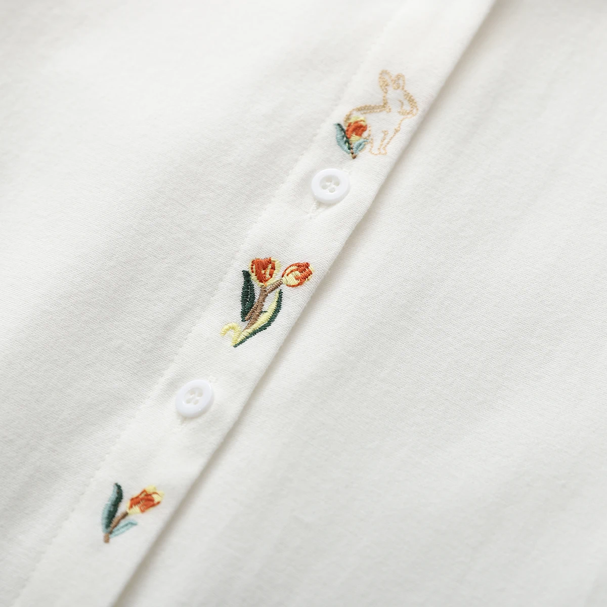 مطرزة القطن المرأة قمصان طويلة الأكمام أبيض أزرق 2023 ربيع جديد المرأة عادية فضفاض البلوزات و القمم غرامة الإناث الملابس