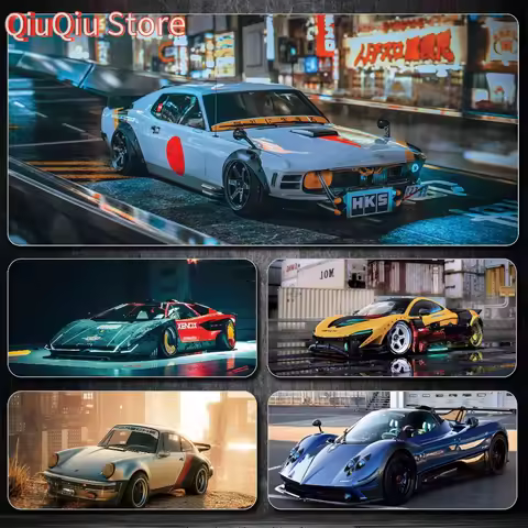 Sports Car Mouse Pad Custom Large Game Keyboard Pads Porsche Non-slip Mousepad Laptop Office Rubber Desktop Mat