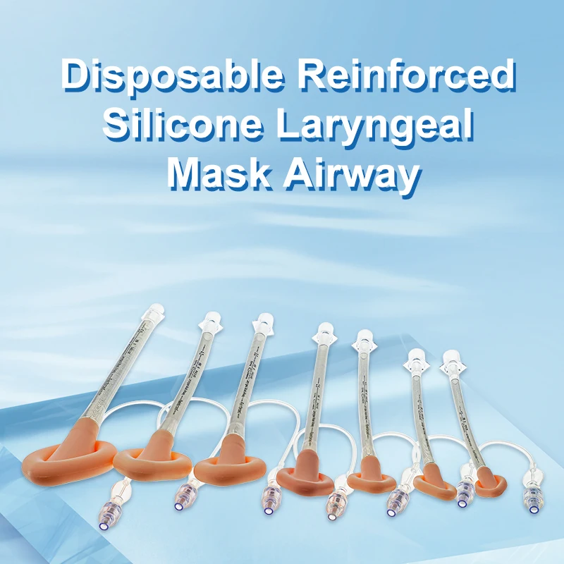 

KranVer 6/7PCS Disposable Reinforced Silicone Laryngeal Mask Sterile LMA Anesthesia Breathing Intubating Medical Laryngeal Mask