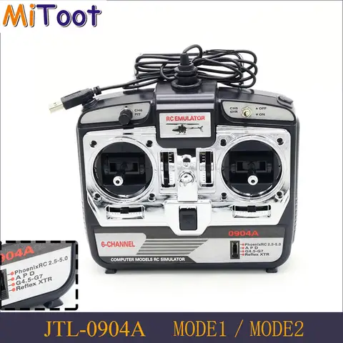 JTL-0904A 6CH RC Flight Simulator Support Realflight G7 Phoenix 5.0 XTR Remote Control Helicopter Fixed-Wing Drone
