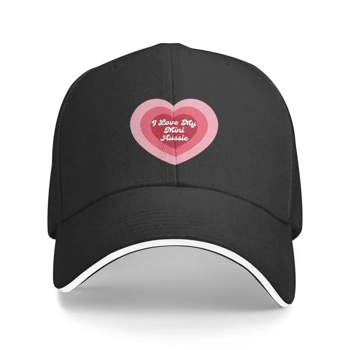 

I Love My Mini Aussie Baseball Cap cute Bobble Hat Ball Cap Men Golf Wear Women's