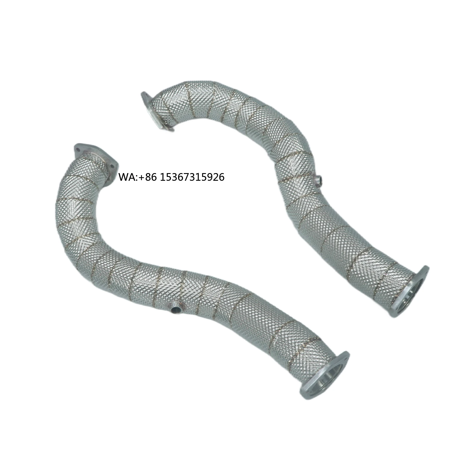 

High Performance straight header downpipe with Heat Shield Exhaust Downpipe