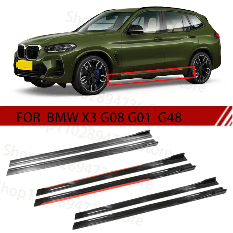 PER BMW X3 G08 G01 G48 2M Auto Gonna Laterale Piastra di Estensione Lip Separatore Paraurti 2.18M Racing Spoiler Laterale