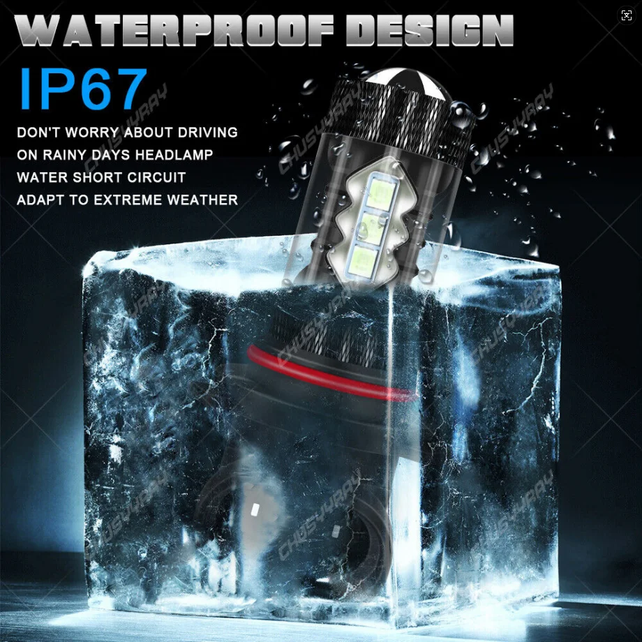 PCVBMLAUT أضواء السيارة 9006 HB4 الجليد الأزرق LED الضباب مصابيح كهربائية لسيارات BMW E34 E46 E39 E60 E63 E64 F10 M3 M5 اكسسوارات السيارات