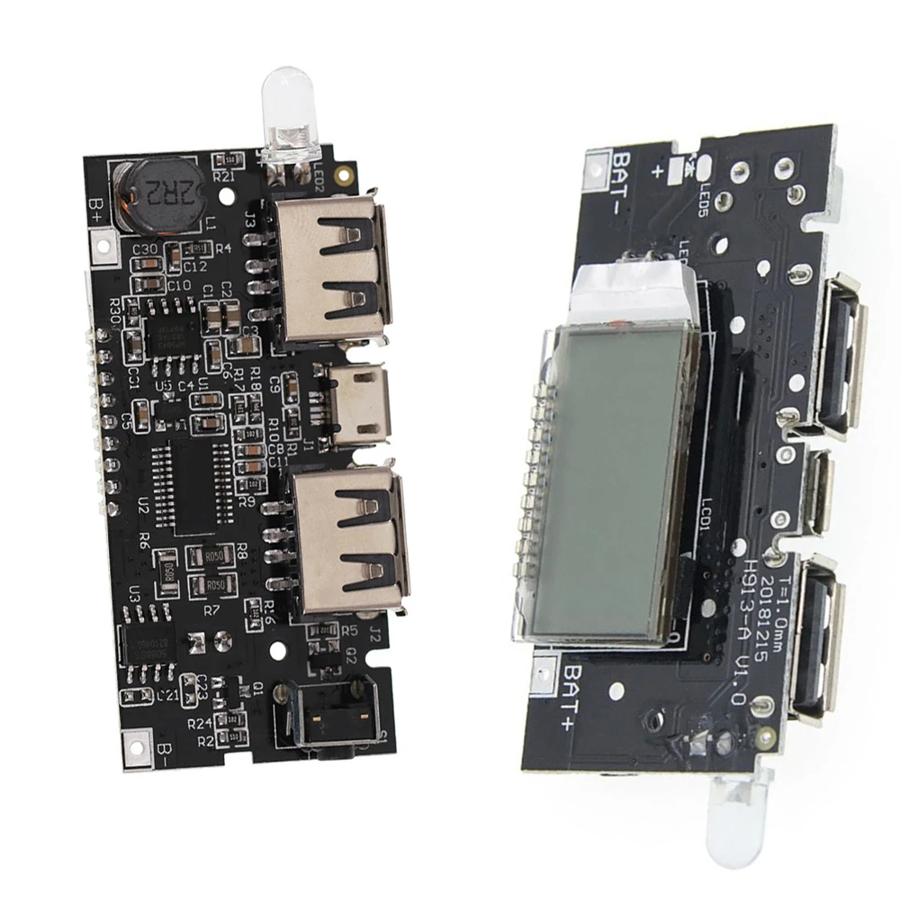 Dual USB For Battery Charger PCB Power Module 5V 1A 2.1A Mobile Power Bank For Mobile Power Bank Battery Pack DIY Project