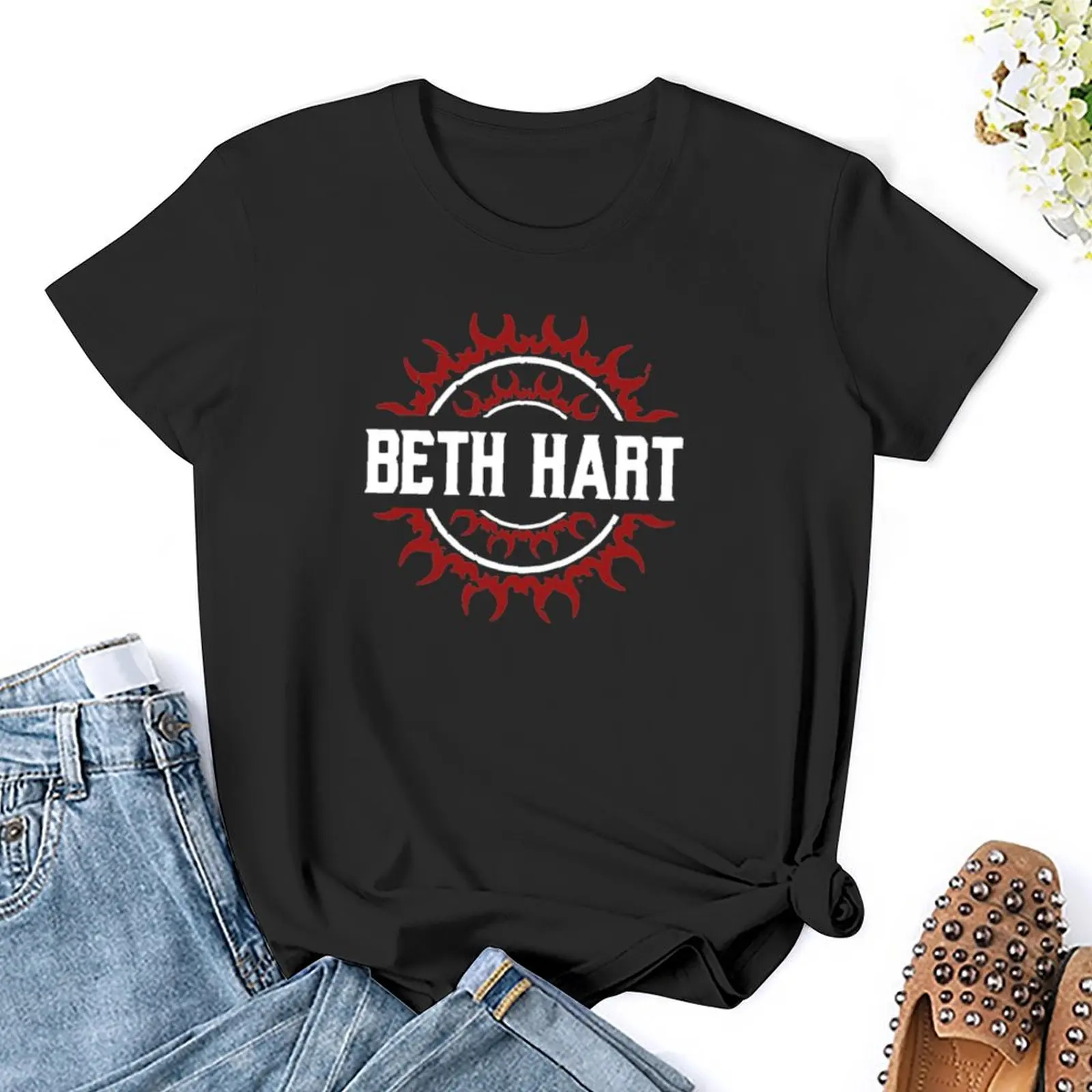 Beth hart t-shirt oversize koreańskie modne, treningowe koszule dla kobiet