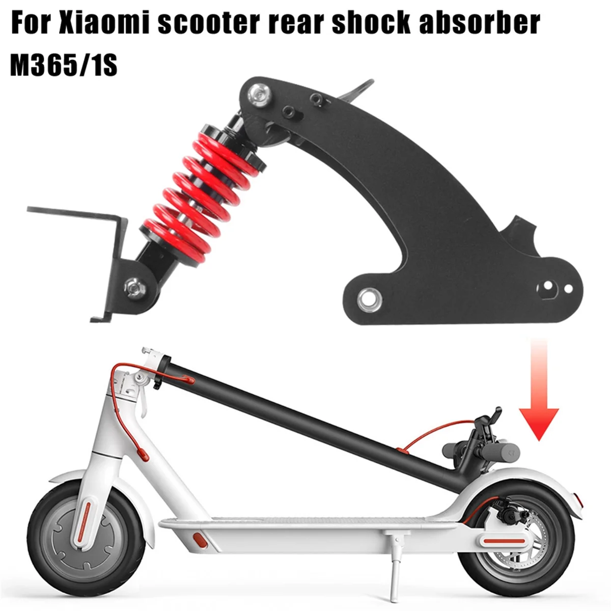 

Electric Scooter Rear Suspension Kit for Xiaomi M365/1S E- Scooter Rear Shock Absorber Shock Absorption Accessories