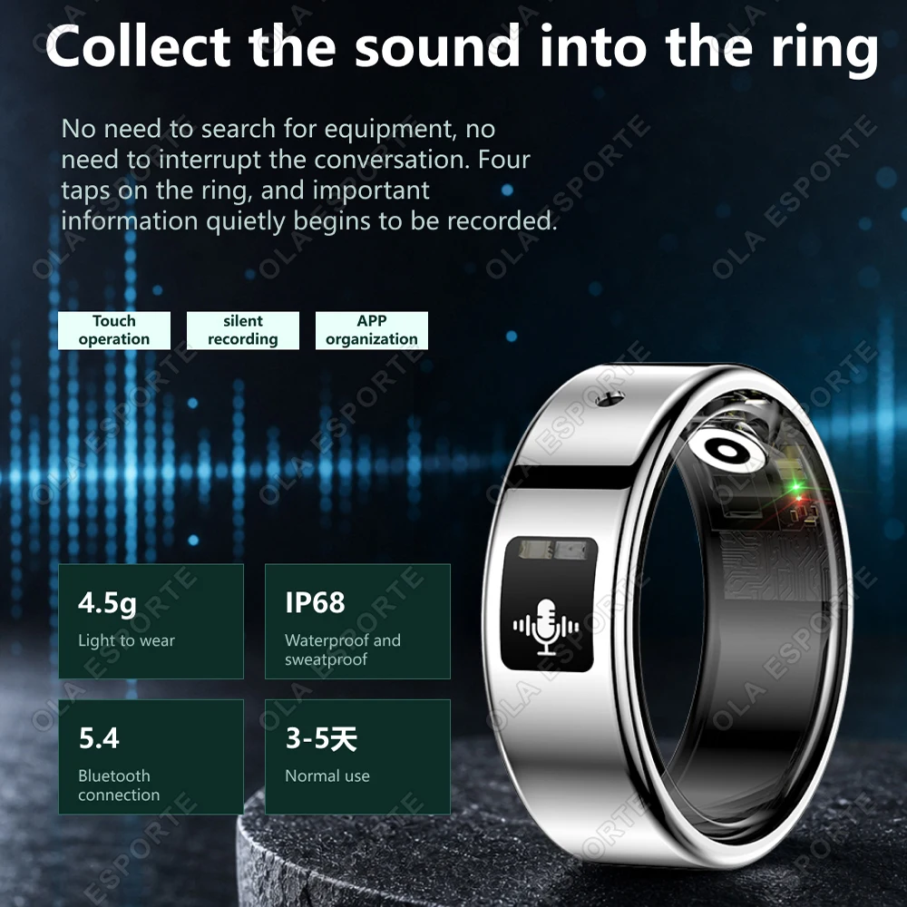 Smart Rings 2026 Support Recording Touch Control