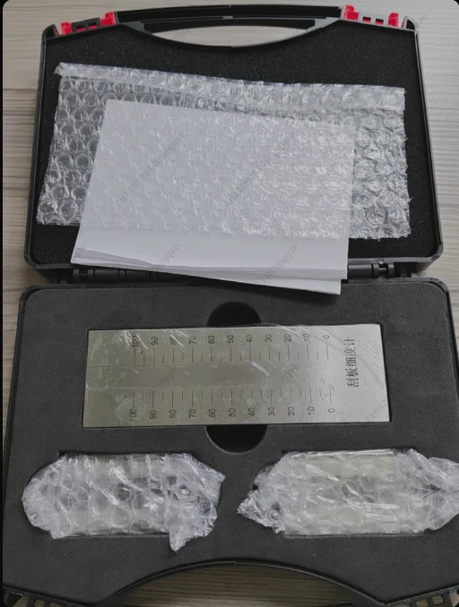 Grindometer Einkanal-Mahlfeinheitsmessgerät Edelstahl-Messgerät 0-100μm 0-8 – Detail 1