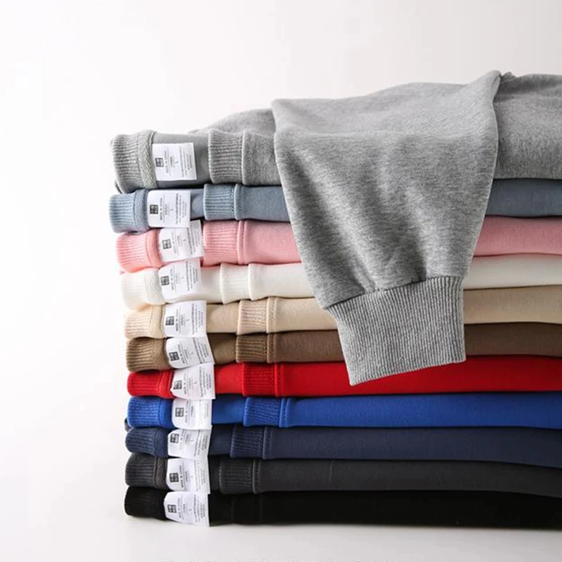 2025, schwerer Stoff für Herren und Damen, minimalistischer Stil, Sportbekleidung, modisch, Rundhalsausschnitt, lockere Herbst-Freizeit-Pullover-Kleidung