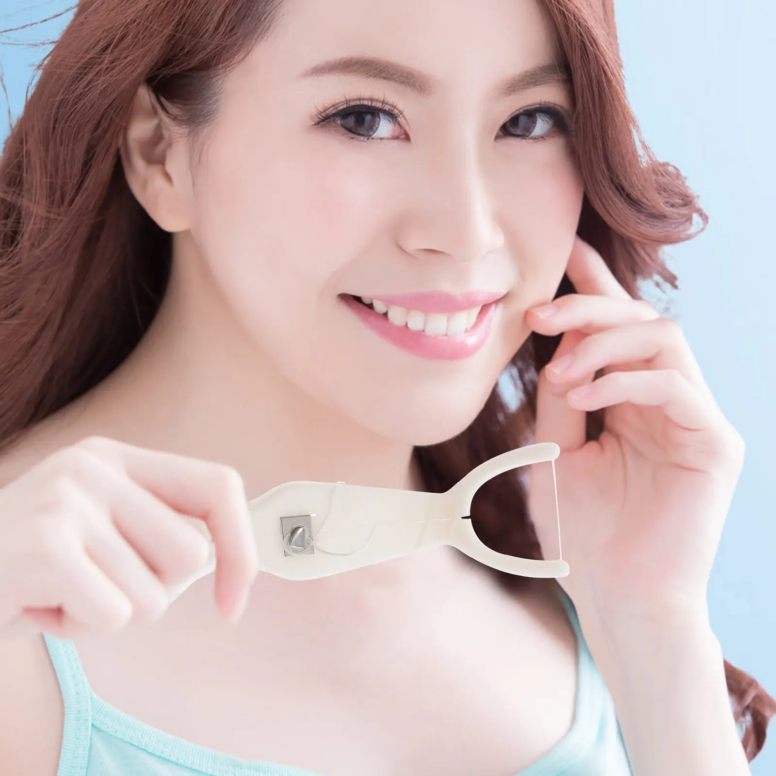 

1Pcs Dental Floss Holder Portable Replaceable Dental Floss Rack Ergonomic Design Lightweight Oral Care Tool Teeth Cleaning