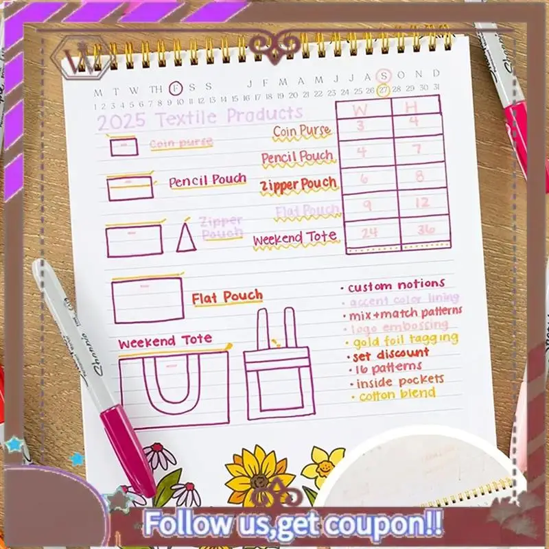 ABBG-Color-In Spiral لخطة مكتب الفصل الدراسي، جدول العمل، قائام المرجعات، كتاب المسوي