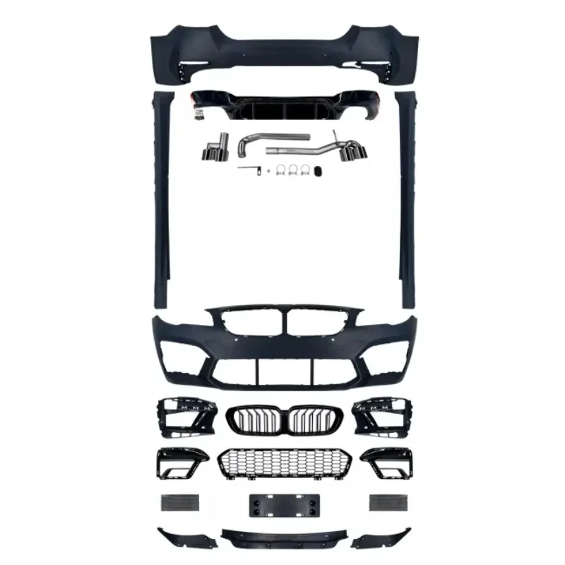 

5 Series F10 F18 (11-17)car Parts To G30 Late Stage M5 Front Lips Body Kit Facelift Front Bumper Rear