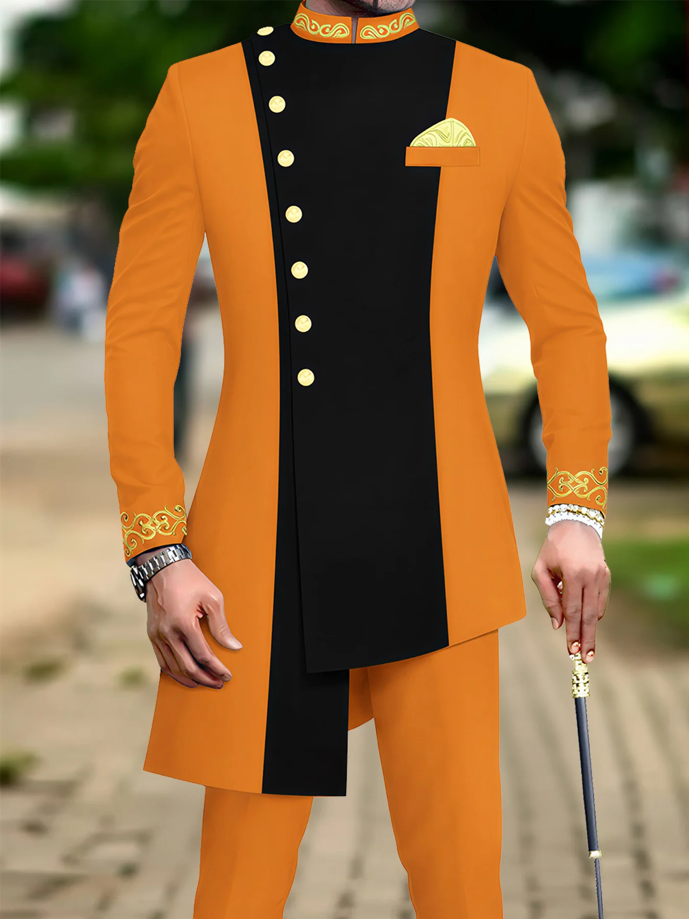 

Мужской повседневный костюм-двойка с длинными рукавами