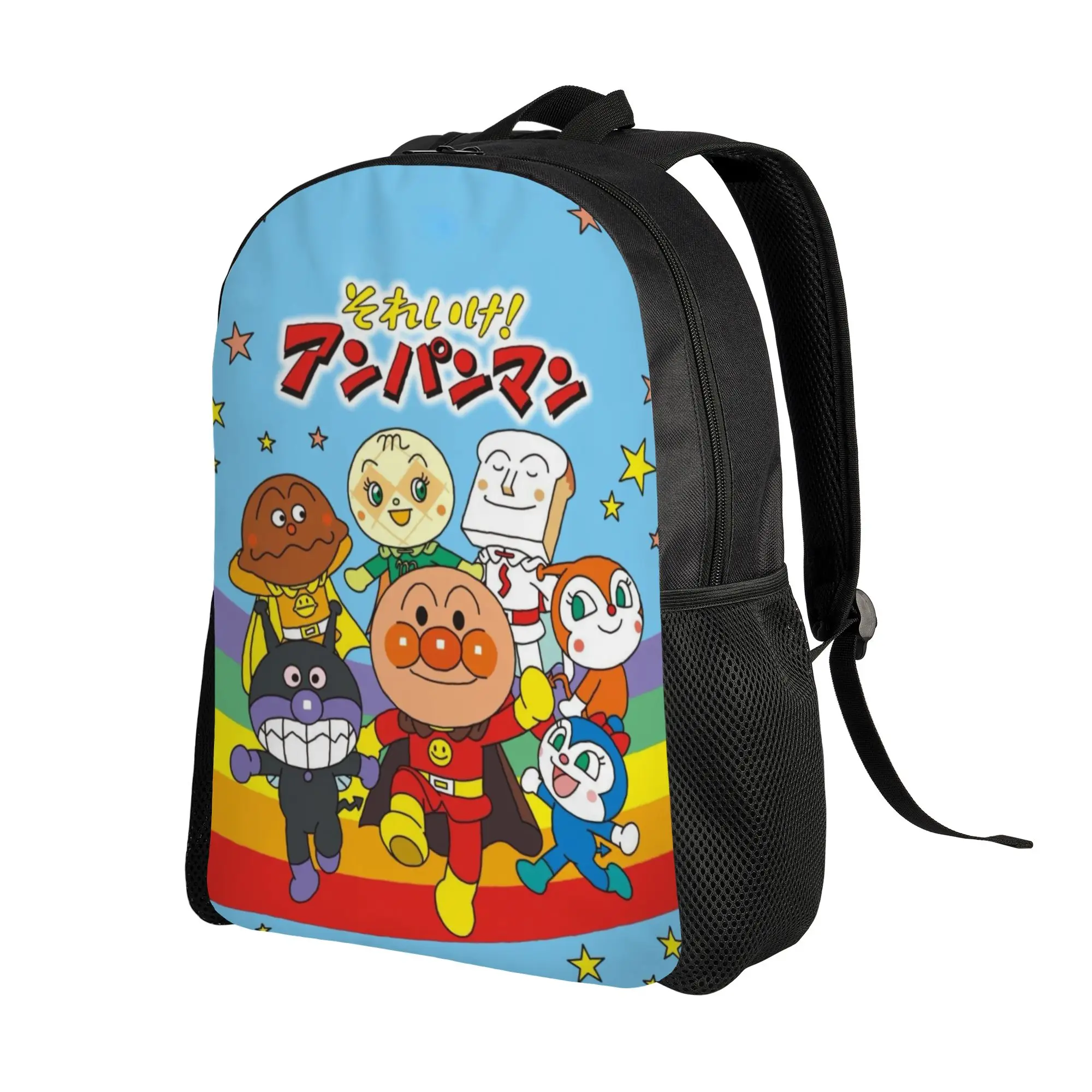 Anpanman Book Pack Back to school season Round Cartoon Characters (4)  Fashion Backpack