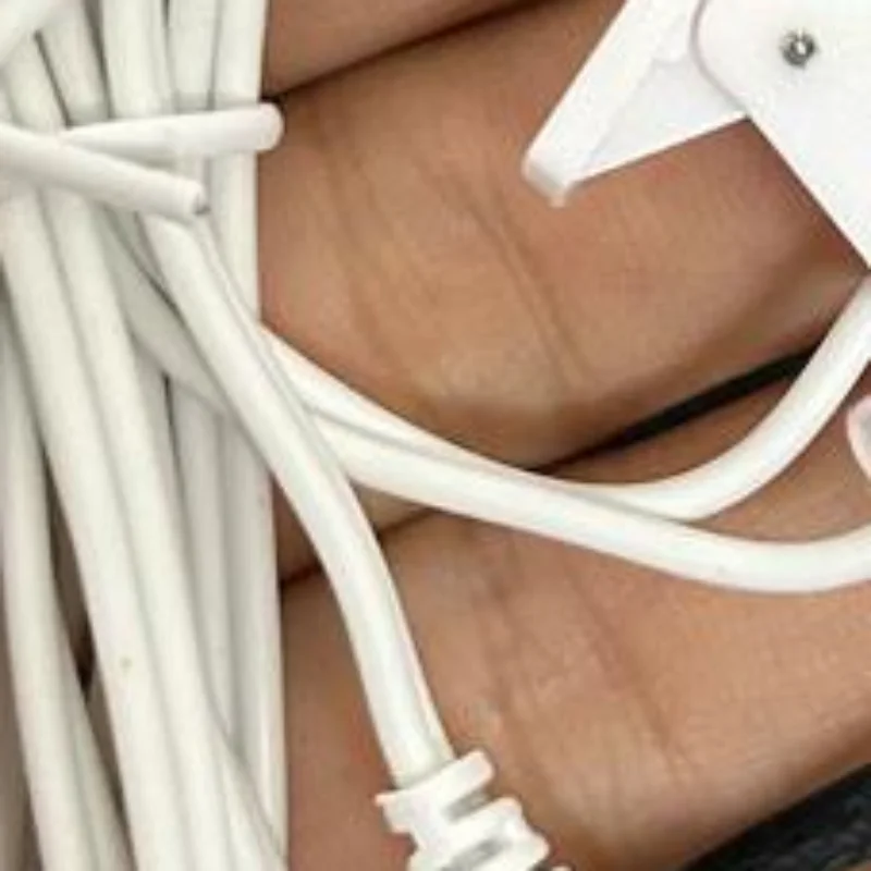 1Pcs Ear Clip Electrode Lead Wire 2.5mm Right Angle Plug Dual Ear Clamp Cable For TENS Pulse Therapy Massager Device