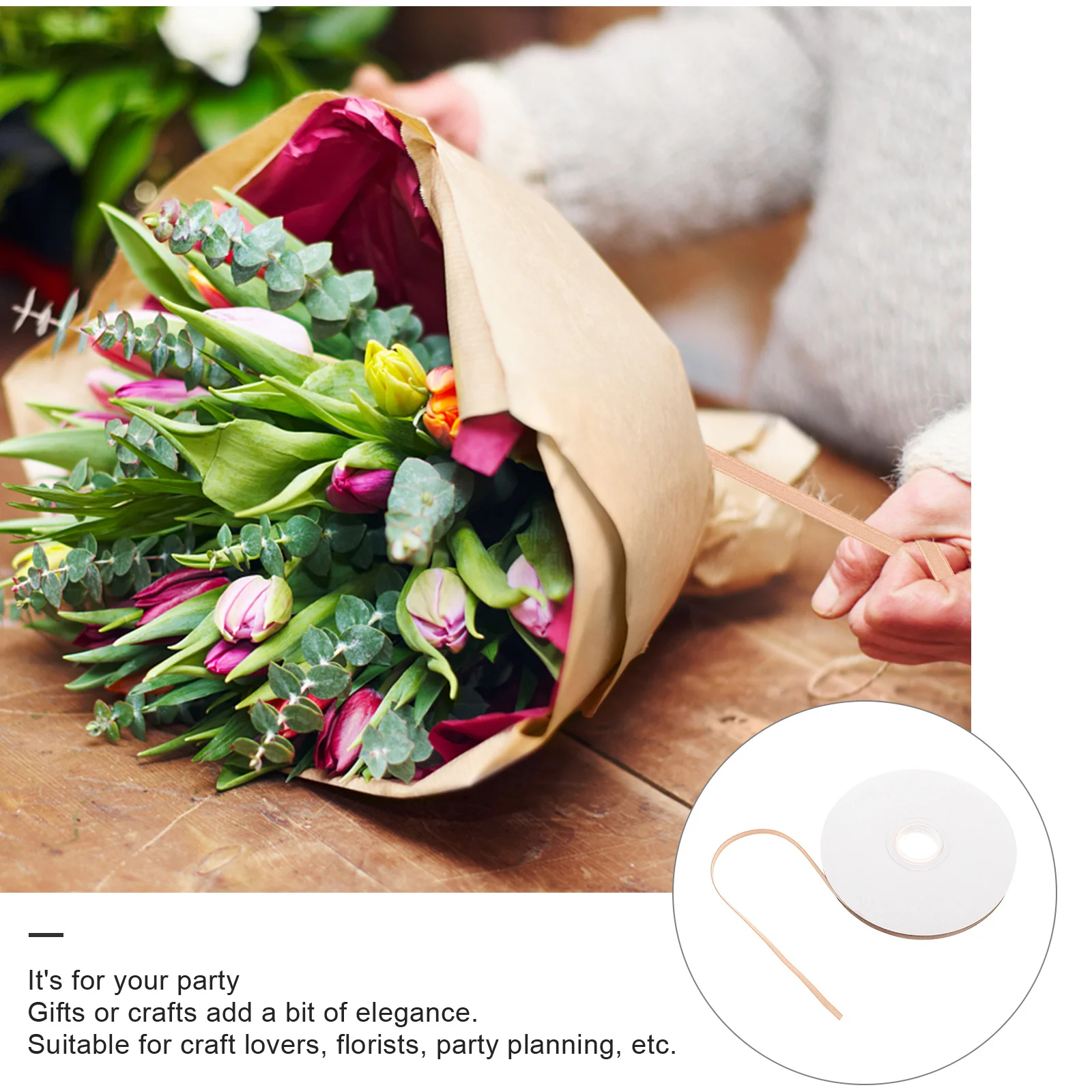 

1000Pcs Gift Wrapping Pull Bows Bright Color Plastic Decorations for Wedding Festival Party Supplies DIY Pull Flower Gift Box