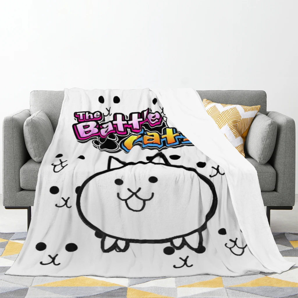 Hot Game Battle Cats Comfortable Flanne Blanket Comforter Flannel Soft throw Blankets Warm Home and Decoration