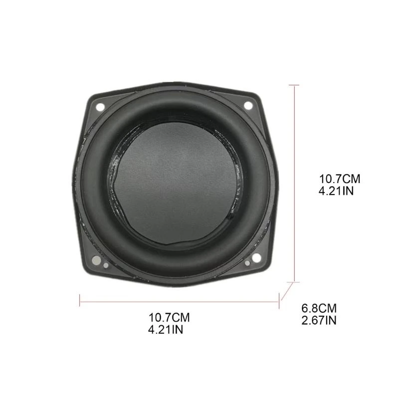 Q5WA da 4 pollici bass per bassisti Sistema altoparlanti gamma potenza picco 40w con impedenza 4/8 ohm
