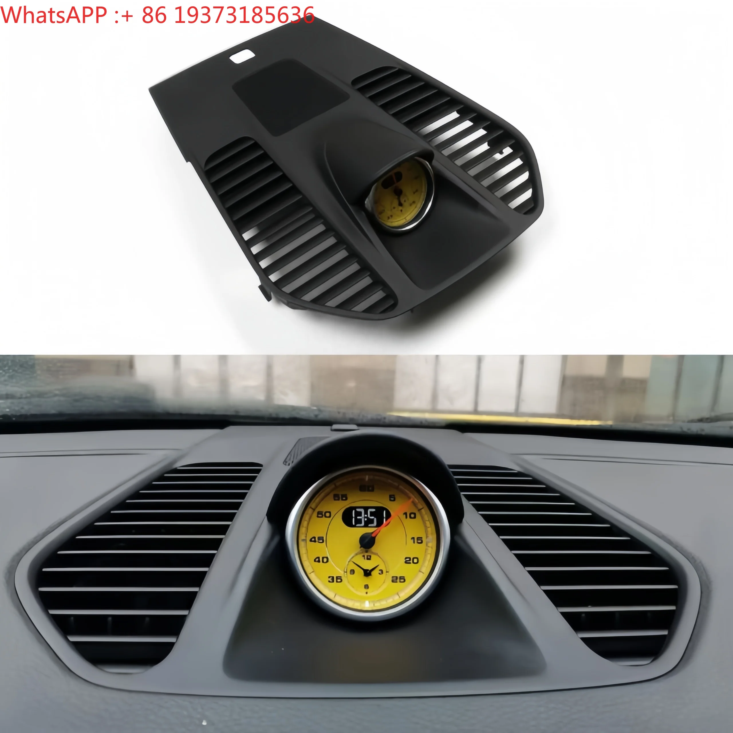 For 2012-2019 911 Carrera 991 Car Dashboard Speedometer Clock Stopwatch Console with Black Red White Yellow Clock