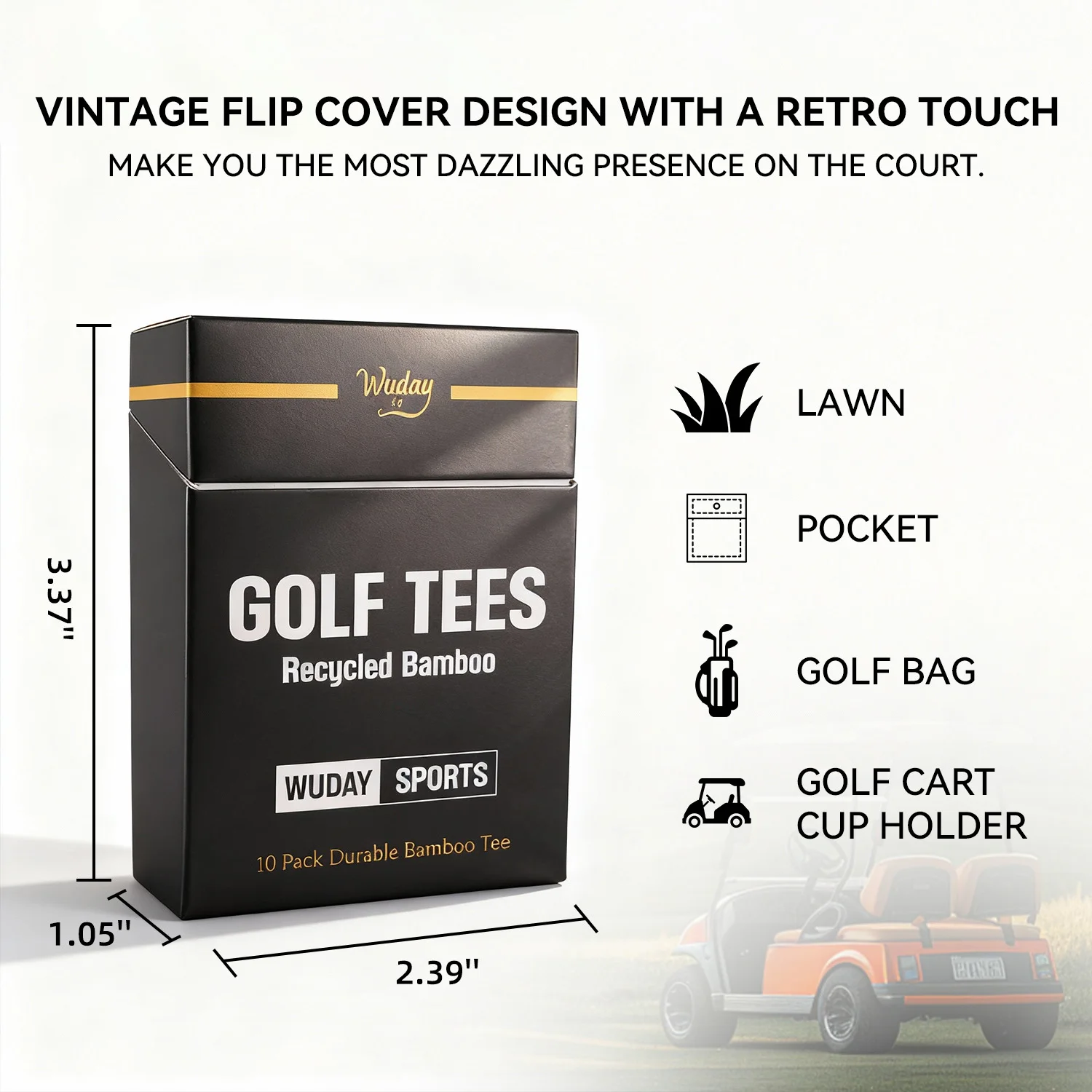 10Pcs Golf Tees - Good Feedback When Hitting the Ball, Good Feel, Long-Lasting Durability