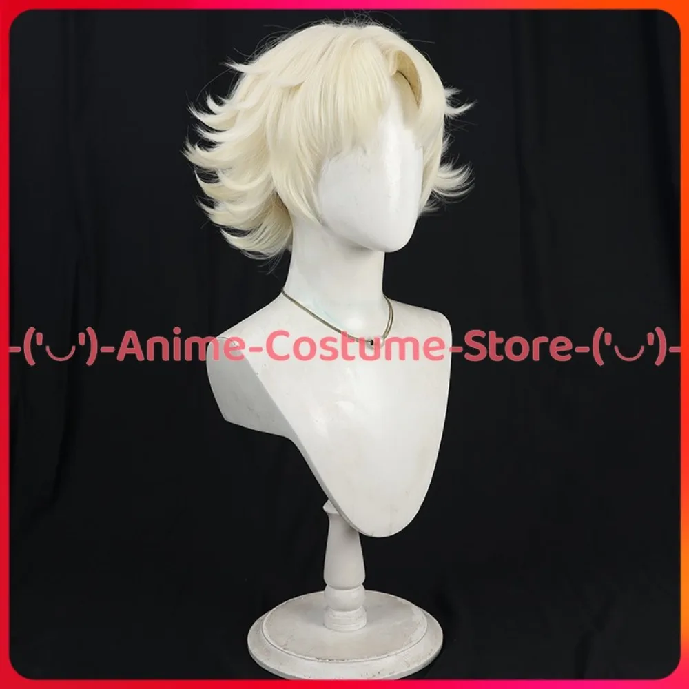 Identity V Prospector Blonde Cosplay Wig Game Character Wigs Halloween Carnival Party Costume Prop Heat Resistant Synthetic Hair