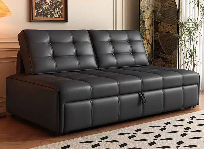 Modern Tufted Modular Sofa Bed With Storage And Pull-Out Convertible Sectional Sofa For Hotels